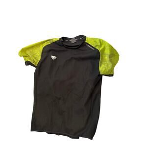 Dynafit Black Yellow Performance Tee Shirt Mens XL
